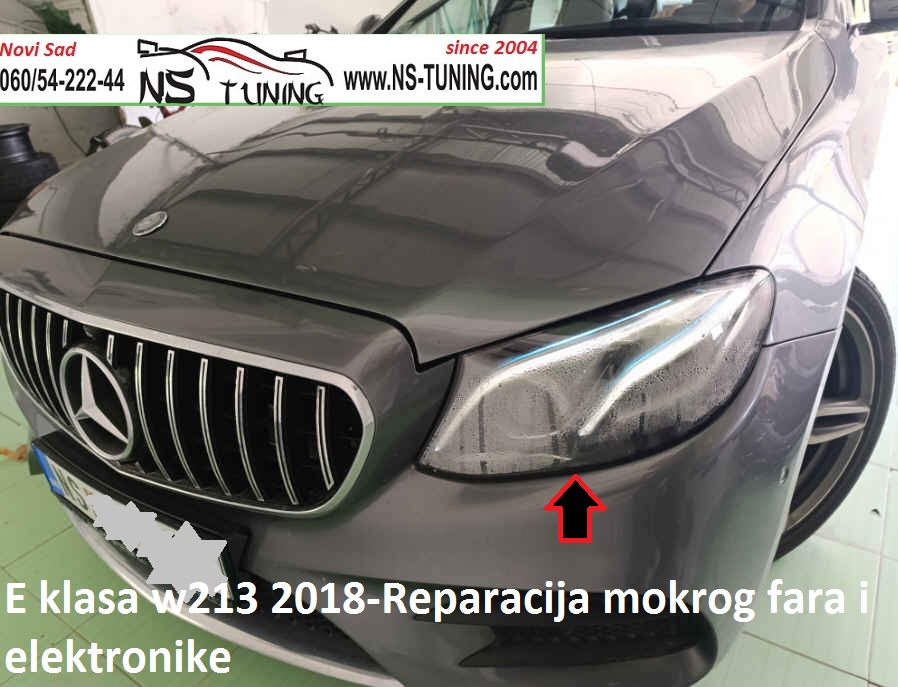 e klasa mercedes w213 multibeam far mokar ne radi napuklo staklo zamena reparacija novi sad ns tuning